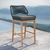 Wellspring Outdoor Patio Teak Wood Bar Stool Modway Model: eei-5746